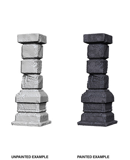 WizKids Deep Cuts Unpainted Miniatures: Pillars | Galactic Gamez