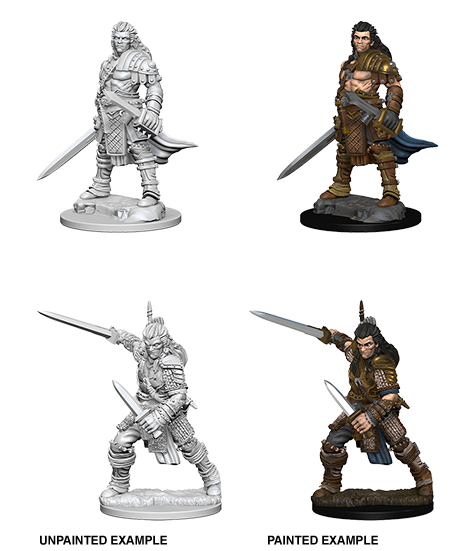 Pathfinder Deep Cuts Unpainted Miniature: Human Male Fighter | Galactic Gamez