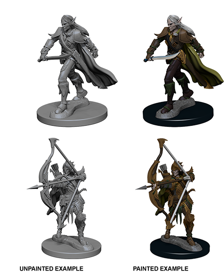 Pathfinder Battles Unpainted Minis - Elf Male Fighter | Galactic Gamez