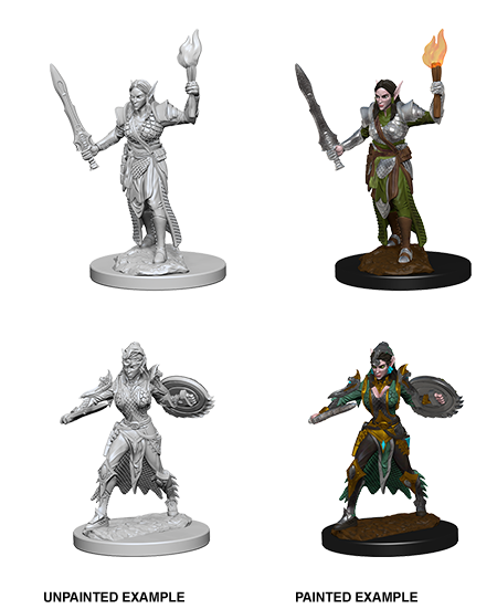 Pathfinder Battles Unpainted Minis - Elf Female Fighter | Galactic Gamez