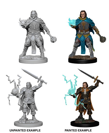 Pathfinder Battles Unpainted Minis - Human Male Cleric | Galactic Gamez