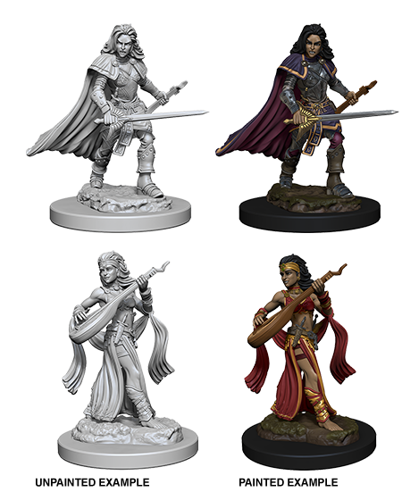 Pathfinder Battles Unpainted Minis - Human Female Bard | Galactic Gamez