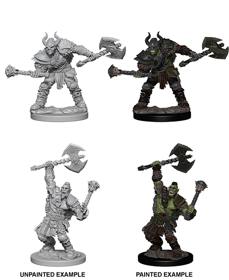 Pathfinder Battles Unpainted Minis - Half-Orc Male Barbarian | Galactic Gamez