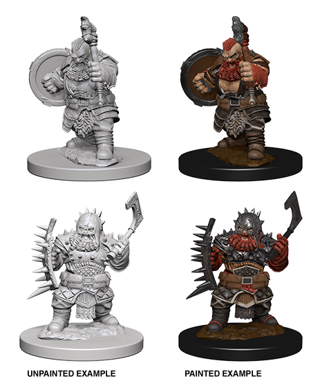 Pathfinder Battles Unpainted Minis - Dwarf Male Barbarian | Galactic Gamez