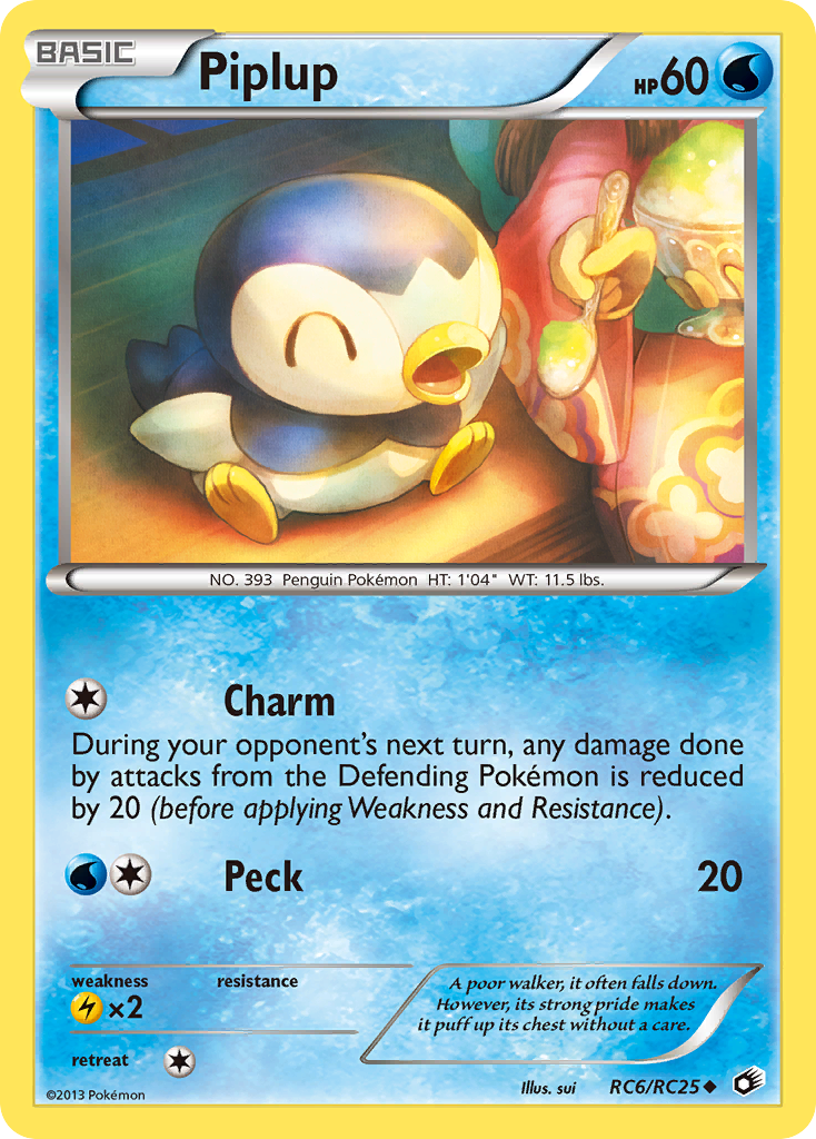 Piplup (RC6/RC25) [Black & White: Legendary Treasures] | Galactic Gamez