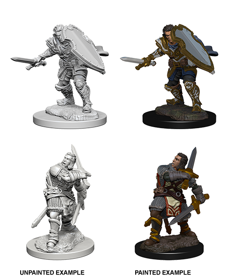 Pathfinder Battles Unpainted Minis - Human Male Paladin | Galactic Gamez