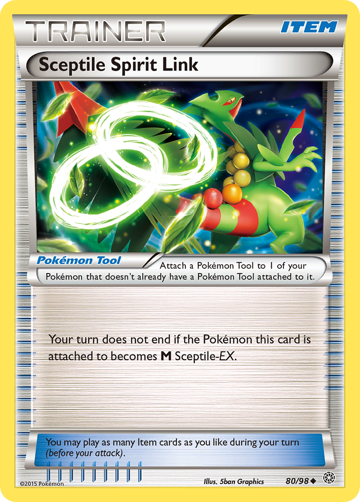 Sceptile Spirit Link (80/98) [XY: Ancient Origins] | Galactic Gamez