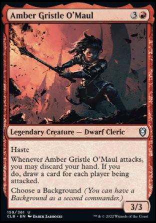 Amber Gristle O'Maul [Commander Legends: Battle for Baldur's Gate] | Galactic Gamez