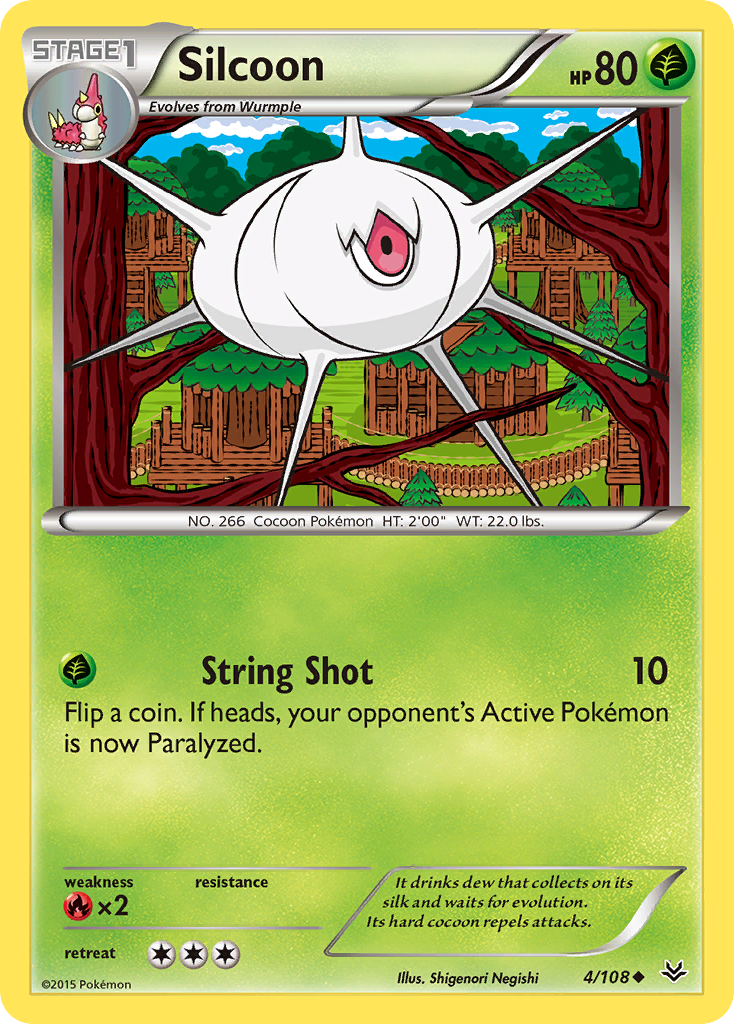 Silcoon (4/108) [XY: Roaring Skies] | Galactic Gamez