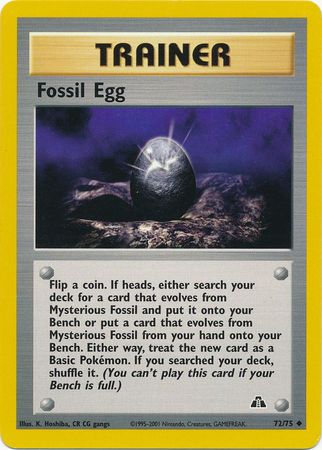 Fossil Egg (72/75) [Neo Discovery Unlimited] | Galactic Gamez