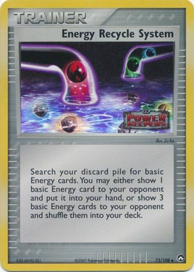 Energy Recycle System (73/108) (Stamped) [EX: Power Keepers] | Galactic Gamez