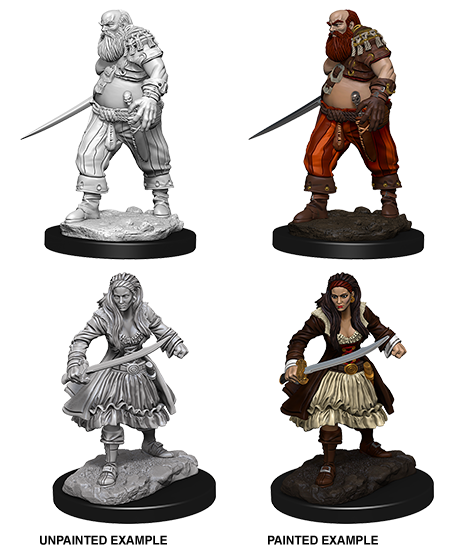 WizKids Deep Cuts Unpainted Miniatures: Pirates | Galactic Gamez