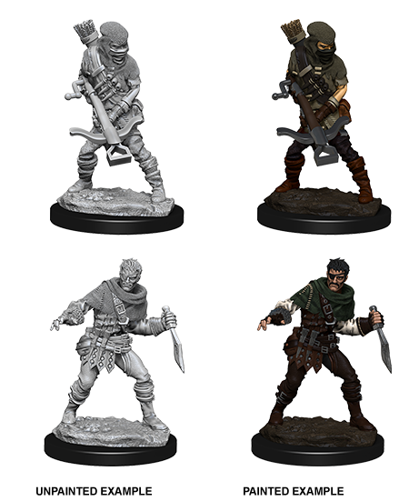 WizKids Deep Cuts Unpainted Miniatures: Bandits | Galactic Gamez