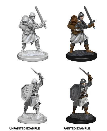 Pathfinder Deep Cuts Unpainted Miniatures: Infantrymen | Galactic Gamez