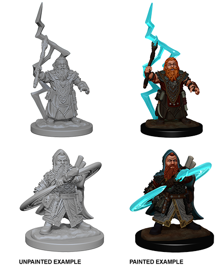 Pathfinder Battles Unpainted Minis - Dwarf Male Sorcerer | Galactic Gamez