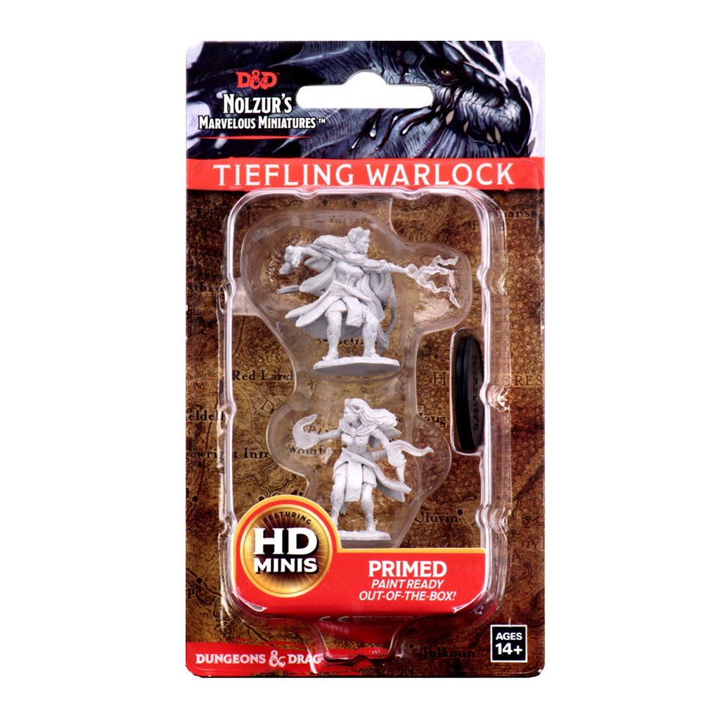 D&D: Nolzur's Marvelous Miniatures TIEFLING WARLOCK (SHE/HER/THEY/THEM) | Galactic Gamez