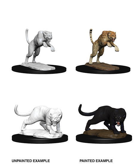 D&D Nolzur's Marvelous Miniatures: Panther & Leopard | Galactic Gamez