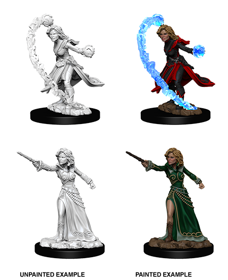 Pathfinder Battles Unpainted Minis - Female Human Wizard | Galactic Gamez