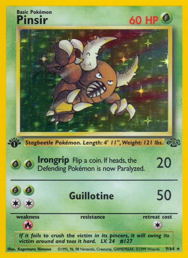 Pinsir (9/64) [Jungle 1st Edition] | Galactic Gamez