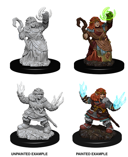 Pathfinder Battles Unpainted Minis - Female Dwarf Summoner | Galactic Gamez