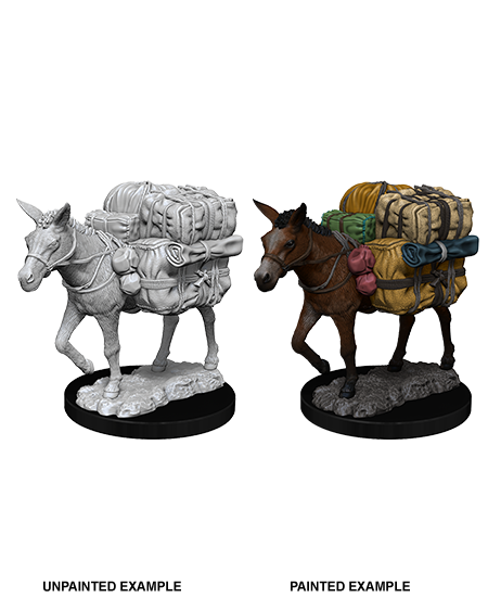 Pathfinder Battles Unpainted Minis - Pack Mule | Galactic Gamez