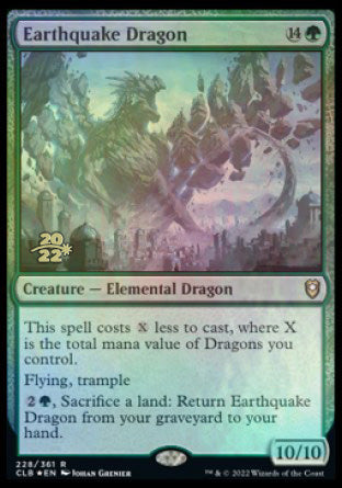 Earthquake Dragon [Commander Legends: Battle for Baldur's Gate Prerelease Promos] | Galactic Gamez