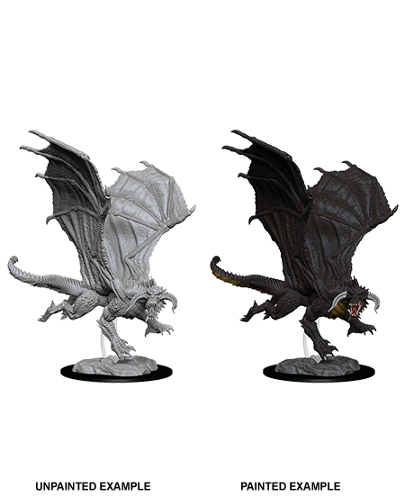 D&D Nolzur's Marvelous Miniatures: Young Black Dragon | Galactic Gamez