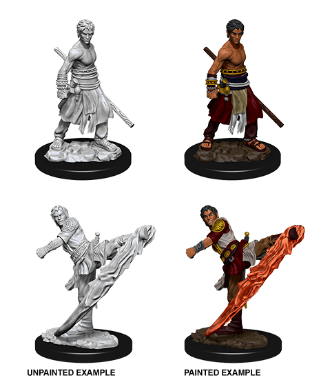 D&D Nolzur's Marvelous Miniatures: Half-Elf Monk | Galactic Gamez