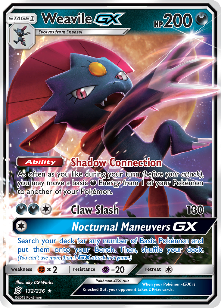 Weavile GX (132/236) [Sun & Moon: Unified Minds] | Galactic Gamez