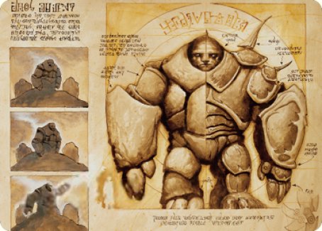 Precursor Golem Art Card [The Brothers' War Art Series] | Galactic Gamez