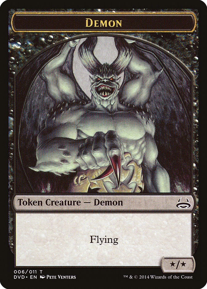 Demon Token (Divine vs. Demonic) [Duel Decks Anthology Tokens] | Galactic Gamez