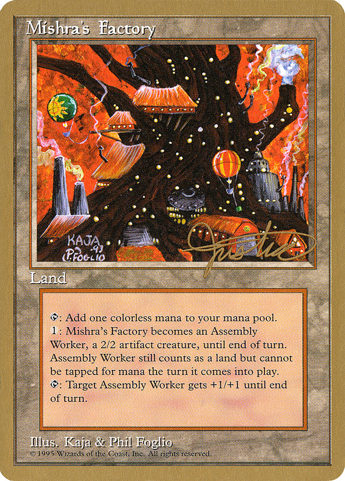 Mishra's Factory (Mark Justice) [Pro Tour Collector Set] | Galactic Gamez