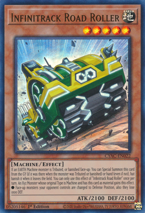 Infinitrack Road Roller [CYAC-EN022] Ultra Rare | Galactic Gamez