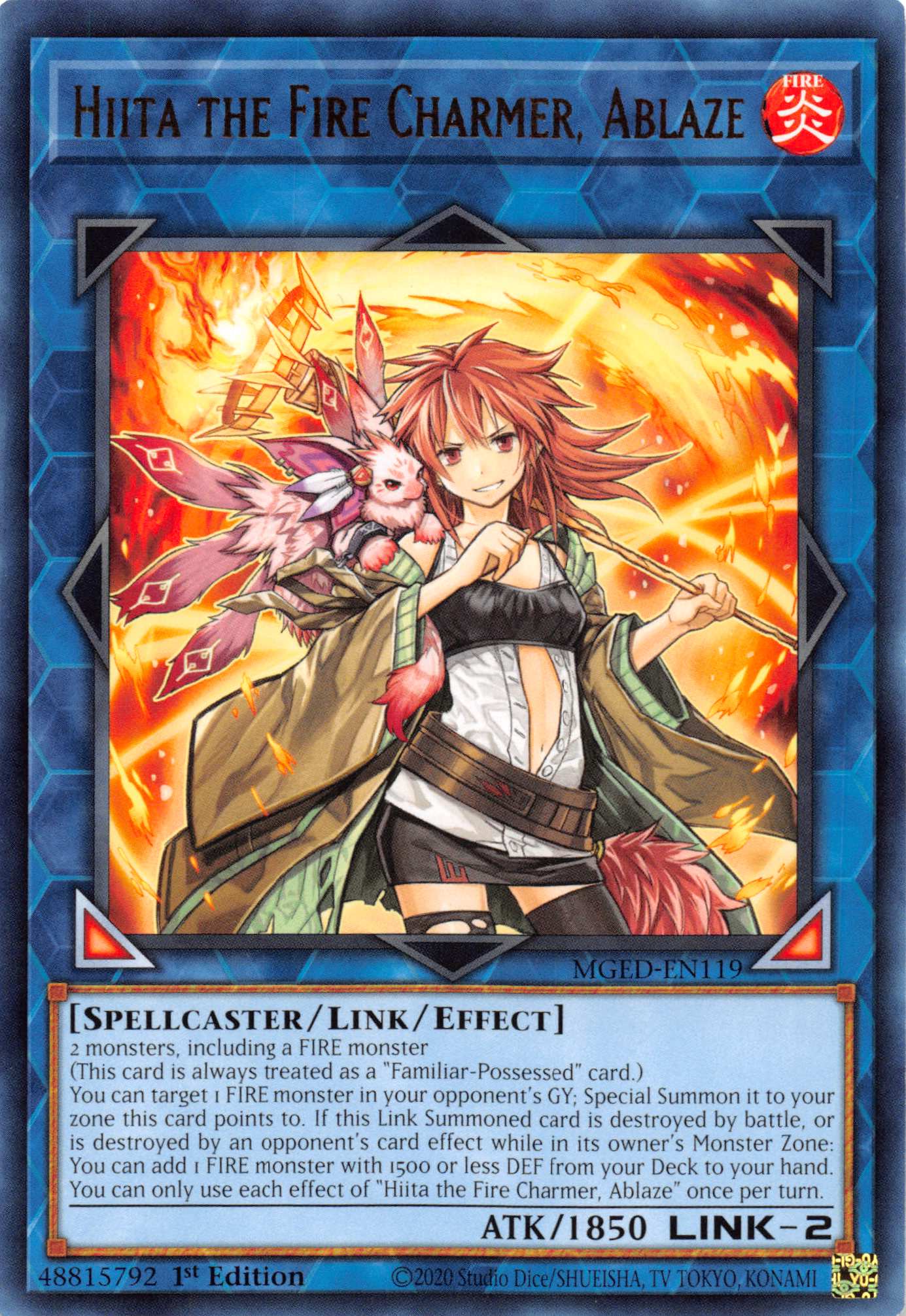 Hiita the Fire Charmer, Ablaze [MGED-EN119] Rare | Galactic Gamez