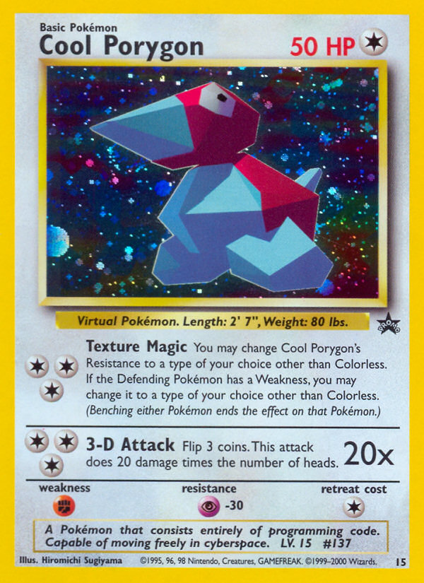 Cool Porygon (15) [Wizards of the Coast: Black Star Promos] | Galactic Gamez