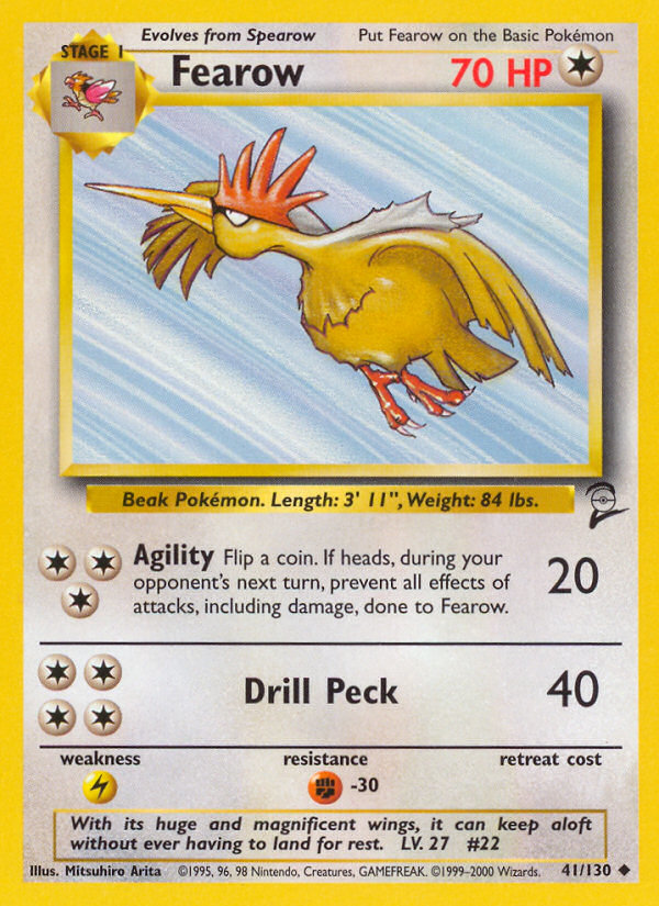 Fearow (41/130) [Base Set 2] | Galactic Gamez