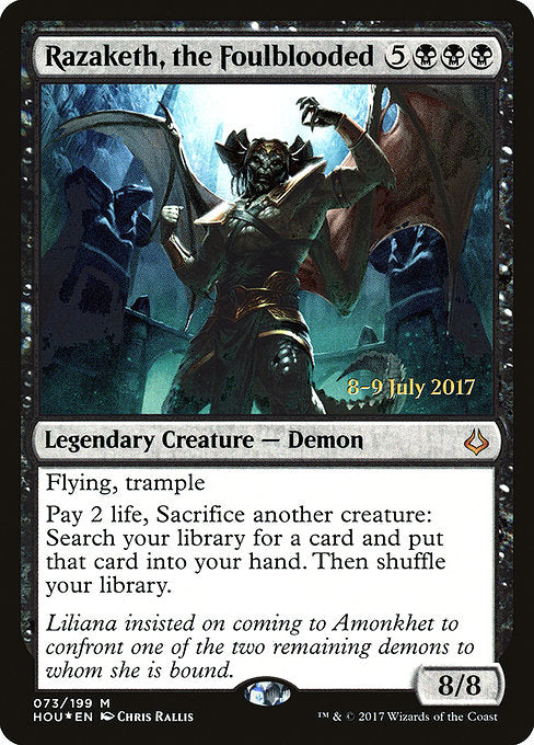 Razaketh, the Foulblooded [Hour of Devastation Promos] | Galactic Gamez