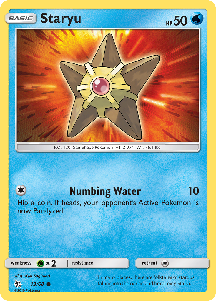 Staryu (13/68) [Sun & Moon: Hidden Fates] | Galactic Gamez