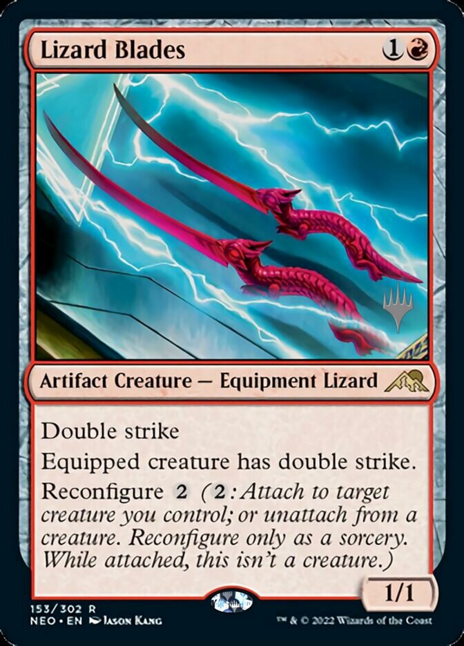 Lizard Blades (Promo Pack) [Kamigawa: Neon Dynasty Promos] | Galactic Gamez