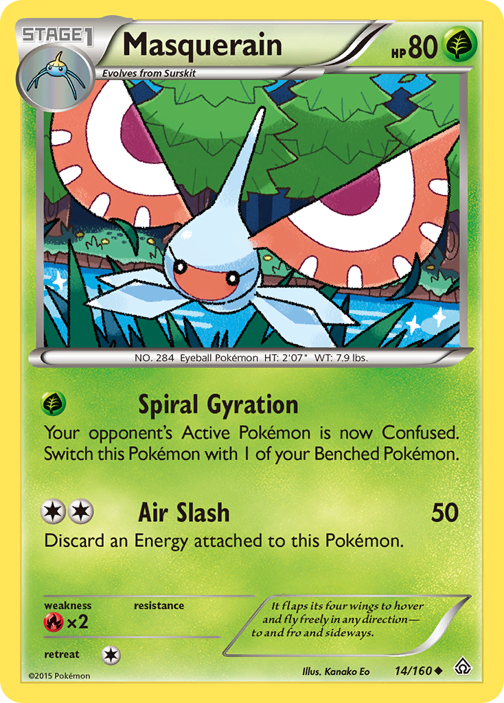 Masquerain (14/160) [XY: Primal Clash] | Galactic Gamez