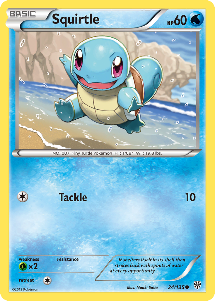 Squirtle (24/135) [Black & White: Plasma Storm] | Galactic Gamez