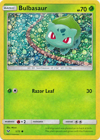 Bulbasaur (1/73) (General Mills Promo) [Sun & Moon: Shining Legends] | Galactic Gamez