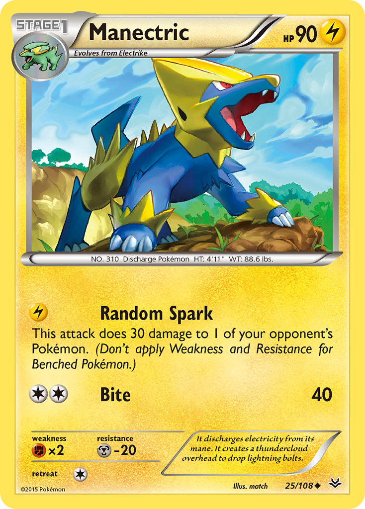 Manectric (25/108) [XY: Roaring Skies] | Galactic Gamez