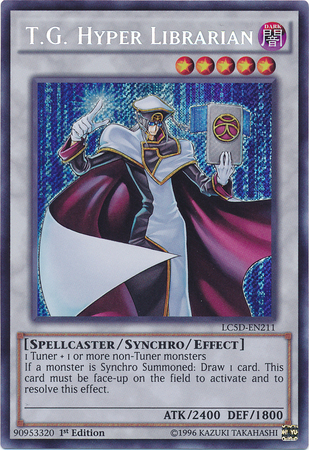 T.G. Hyper Librarian [LC5D-EN211] Secret Rare | Galactic Gamez