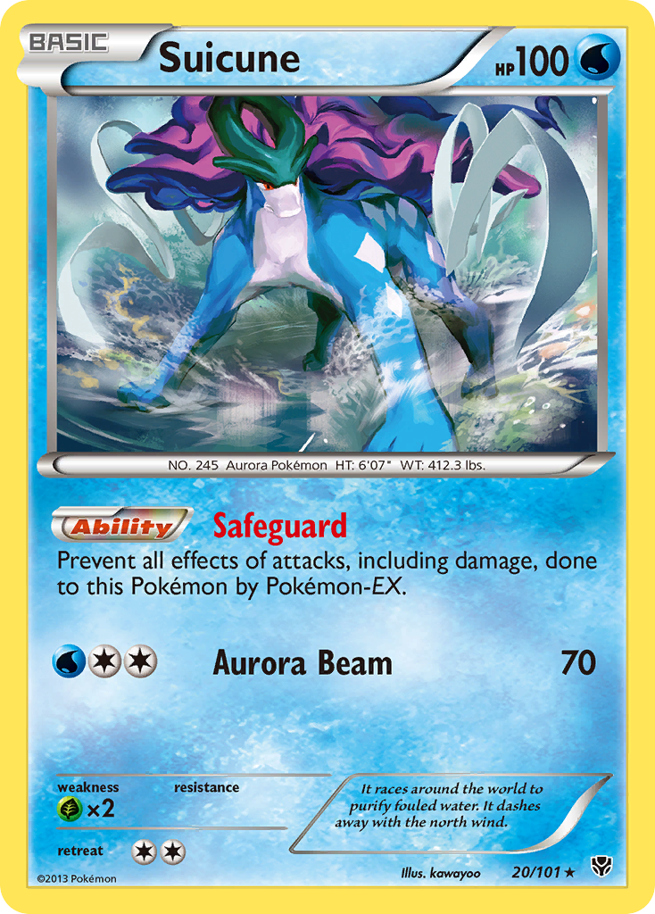 Suicune (20/101) [Black & White: Plasma Blast] | Galactic Gamez