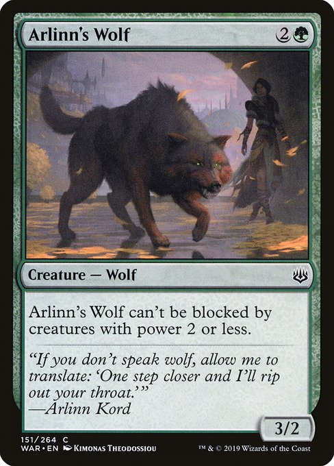 Arlinn's Wolf [War of the Spark] | Galactic Gamez