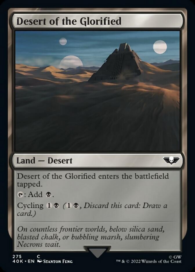 Desert of the Glorified (Surge Foil) [Universes Beyond: Warhammer 40,000] | Galactic Gamez