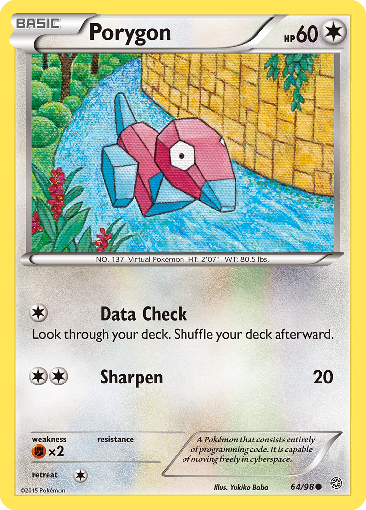 Porygon (64/98) [XY: Ancient Origins] | Galactic Gamez