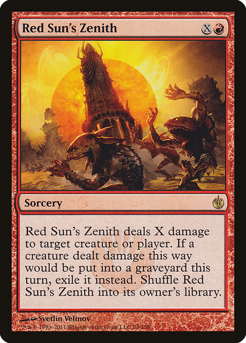 Red Sun's Zenith [Mirrodin Besieged] | Galactic Gamez