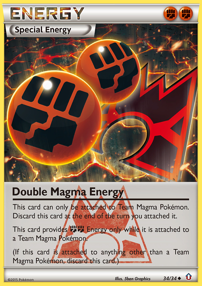 Double Magma Energy (34/34) [XY: Double Crisis] | Galactic Gamez